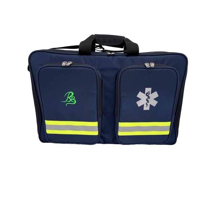 Чанта за спешна медицина, Royal Bags Impex, водоустойчива, термична защита, отделена, тъмносиня, 55x15x36 см