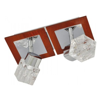 Aplica Ritz Ap2 KL 7725 Klausen, crom, lemn nuc, 2 x 40W G9 Aplica Ritz Ap2 KL 7725 Klausen, crom, lemn nuc, 2 x 40W G9