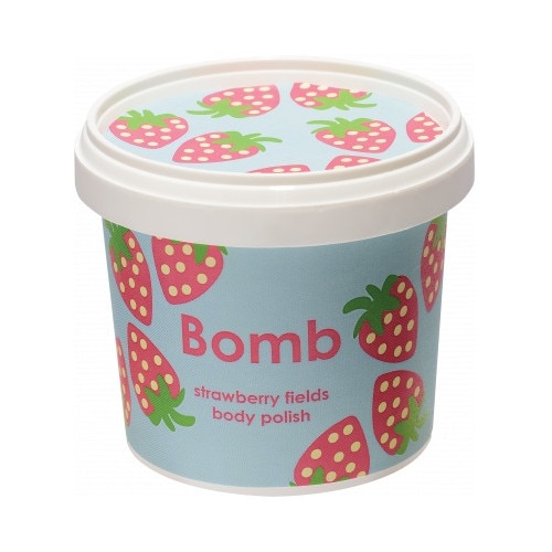 Exfoliant Vegan pentru corp Strawberry Fields, Bomb Cosmetics, 365ml