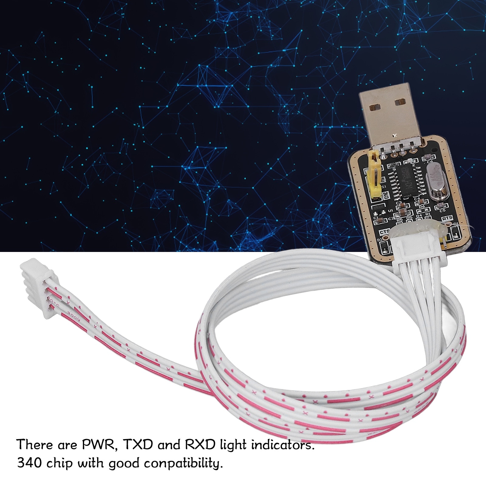 Invert Txd Rxd Adaptor USB la TTL, Jormftte, 50cm, 5V, 3.3V, TXD, RXD, GND - eMAG.ro