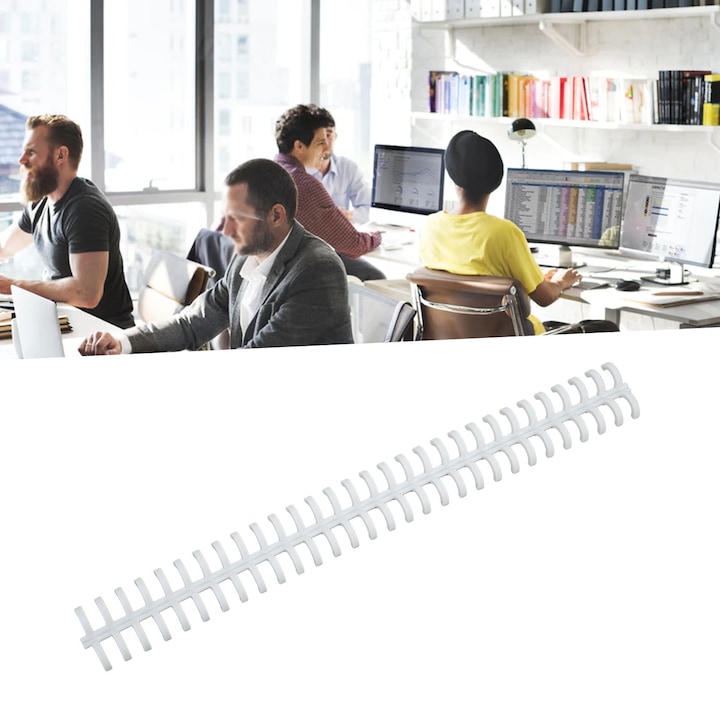 10 darabos iratrendező gerinc készlet, Jormftte, 30 lyuk, 10mm, PP műanyag, kopásálló