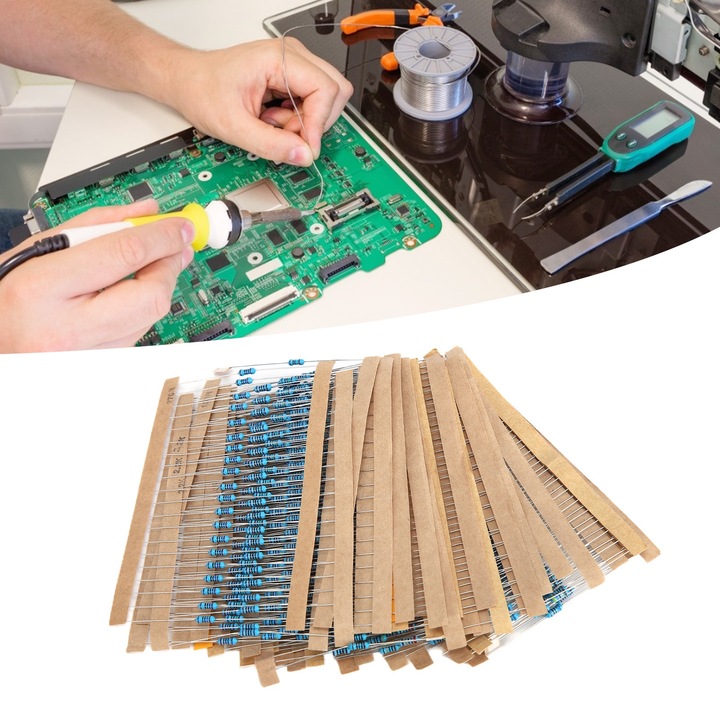 Fémellenállás készlet, Jormftte, 30 típus, 10O-1M, nagy ellenállású, vízálló, 600 darab