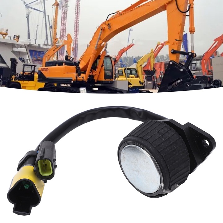 Fojtószelep motor gomb Érzékeny ABS ötvözött acél fojtószelep motor forgatógomb 21Q4‑20812 Hyundai R 9 kotrógéphez