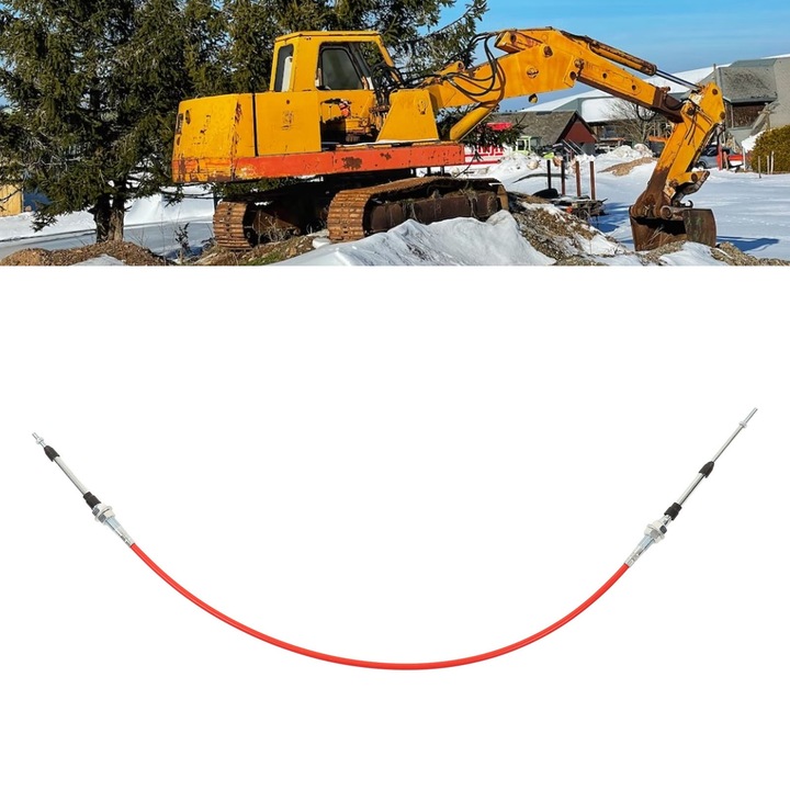 Jormftte 4277257 gázbowden Hitachi EX200-2 EX200-3 kotrógéphez, PU és rozsdamentes acél anyagból