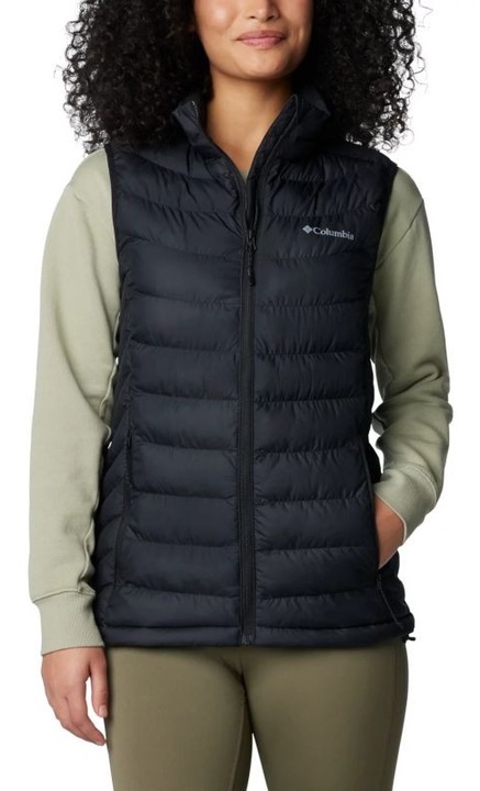 Női mellény Columbia Powder Lite II, fekete, poliészter, túrázáshoz, M INTL