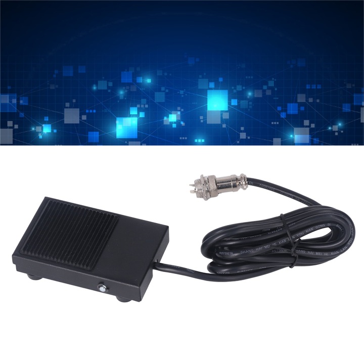 Jormftte pedálkapcsoló, ezüstötvözet érintkező, önvisszaállító, 2m kábel, 3 tűs, elektromos szerszámokhoz