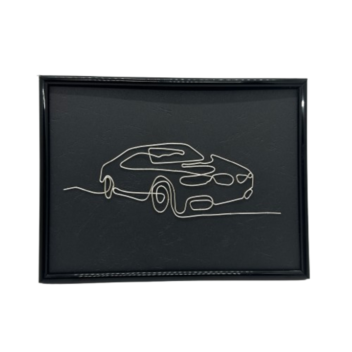 Tablou sarma cupru argintata model Masina tip 10