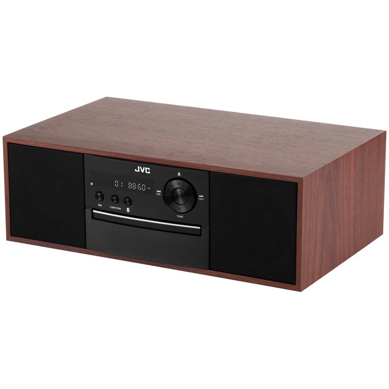 Microsistem audio JVC RD-E761, 16W, Bluetooth, USB, CD, Radio FM, maro