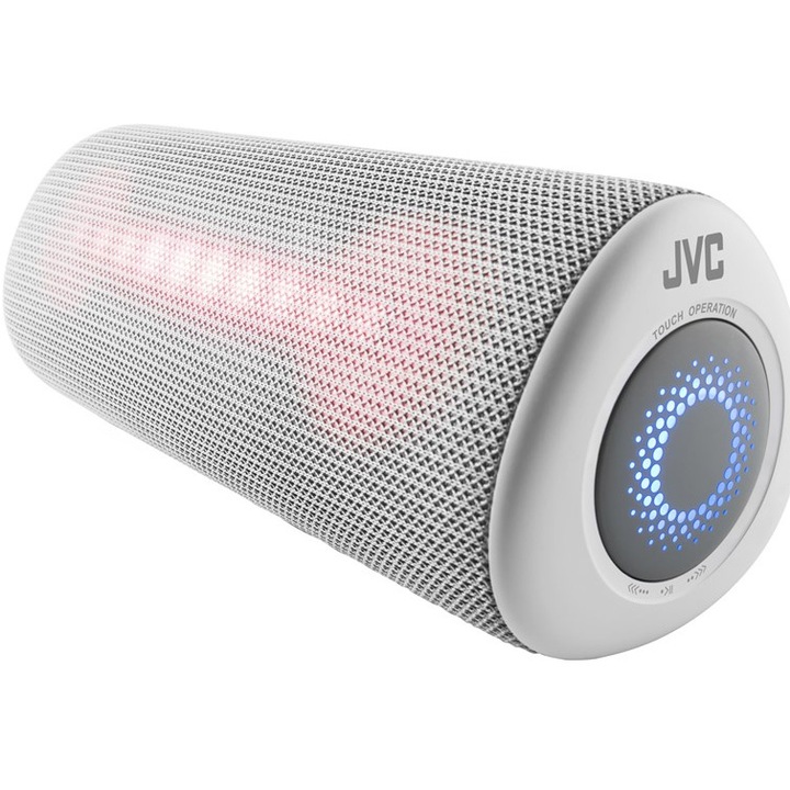 Преносима тонколона JVC XS-E423B, Bluetooth, IPX5, Подсветка с LED, 24W, Сив