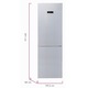 Combina frigorifica Arctic AK60355NFEMT+, 321 l, Clasa A+, No Frost, Fast Freeze XL Zone, Fresh Max 0°C, Display LCD, H 201 cm, Argintiu
