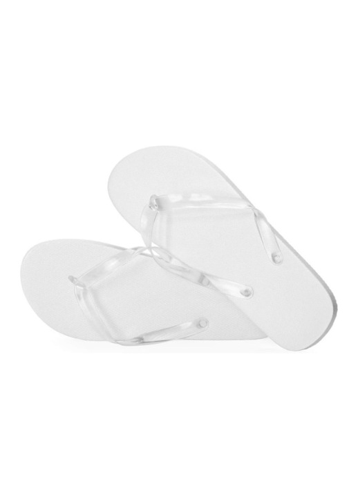 Плажни чехли, бели, Бял, 37