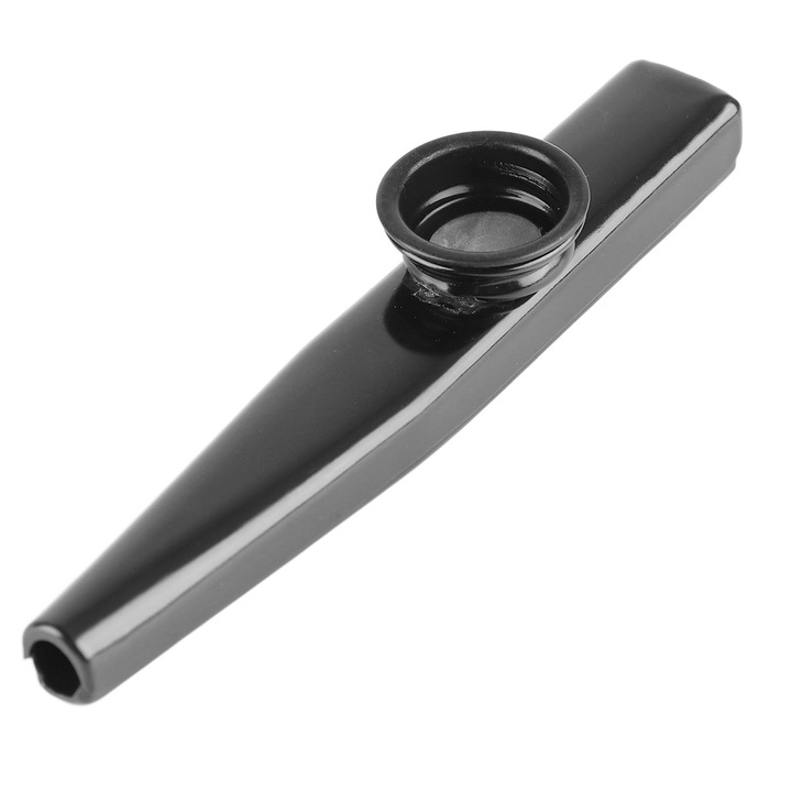 Fém Kazoo, AMRINUGL, alumínium, hordozható, fekete