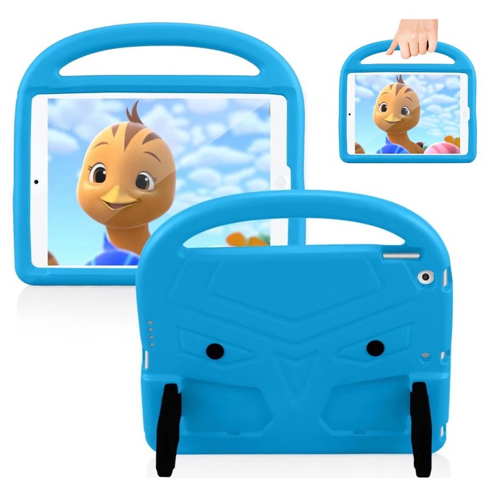 Apple iPad 10.2 7/8/9 9 GEN 2020/2021 kompatibilis tok, gyerekeknek, KÉK