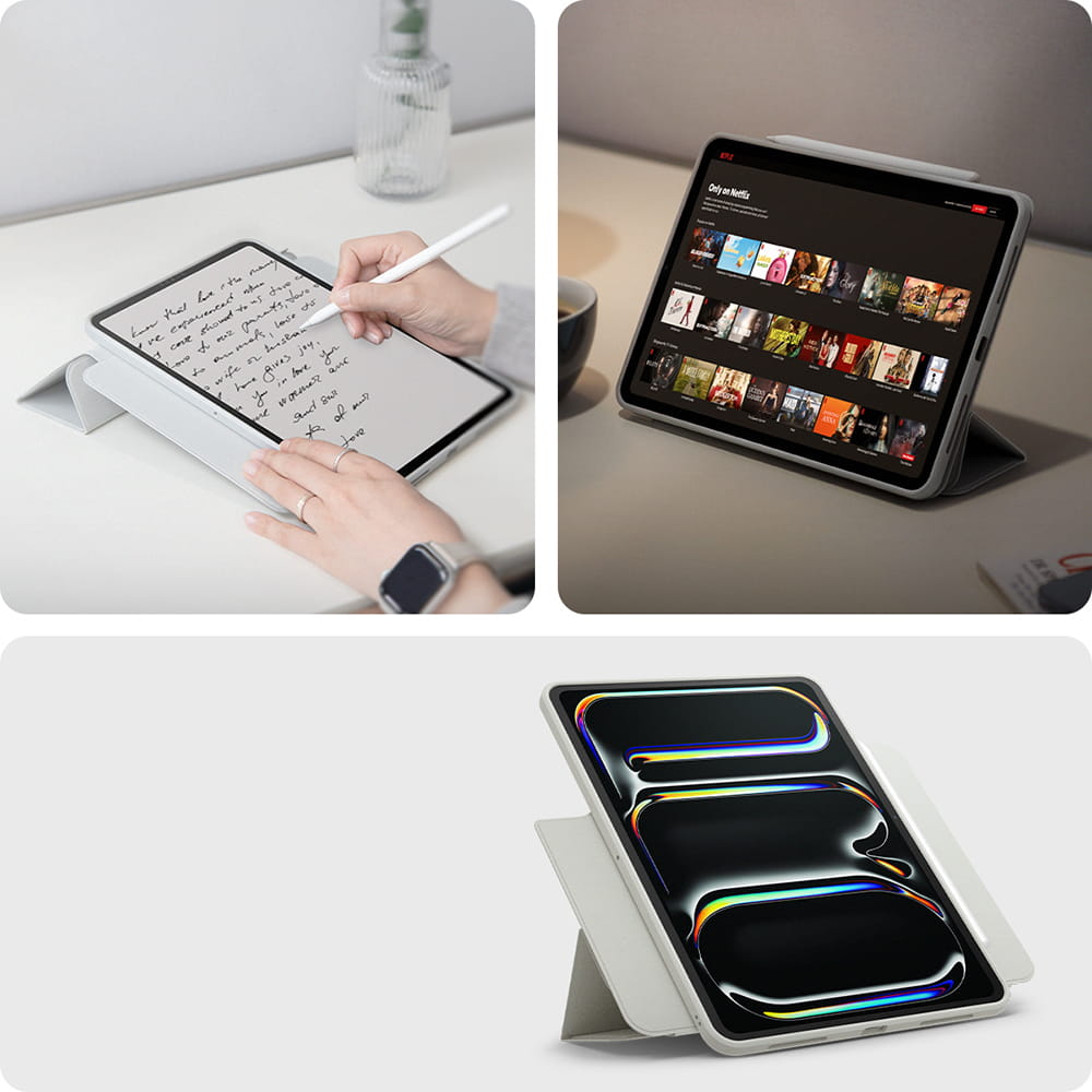 Husa tableta Spigen Air Skin Pro OneTap pentru iPad Pro 11" 5 gen 2024 Gri