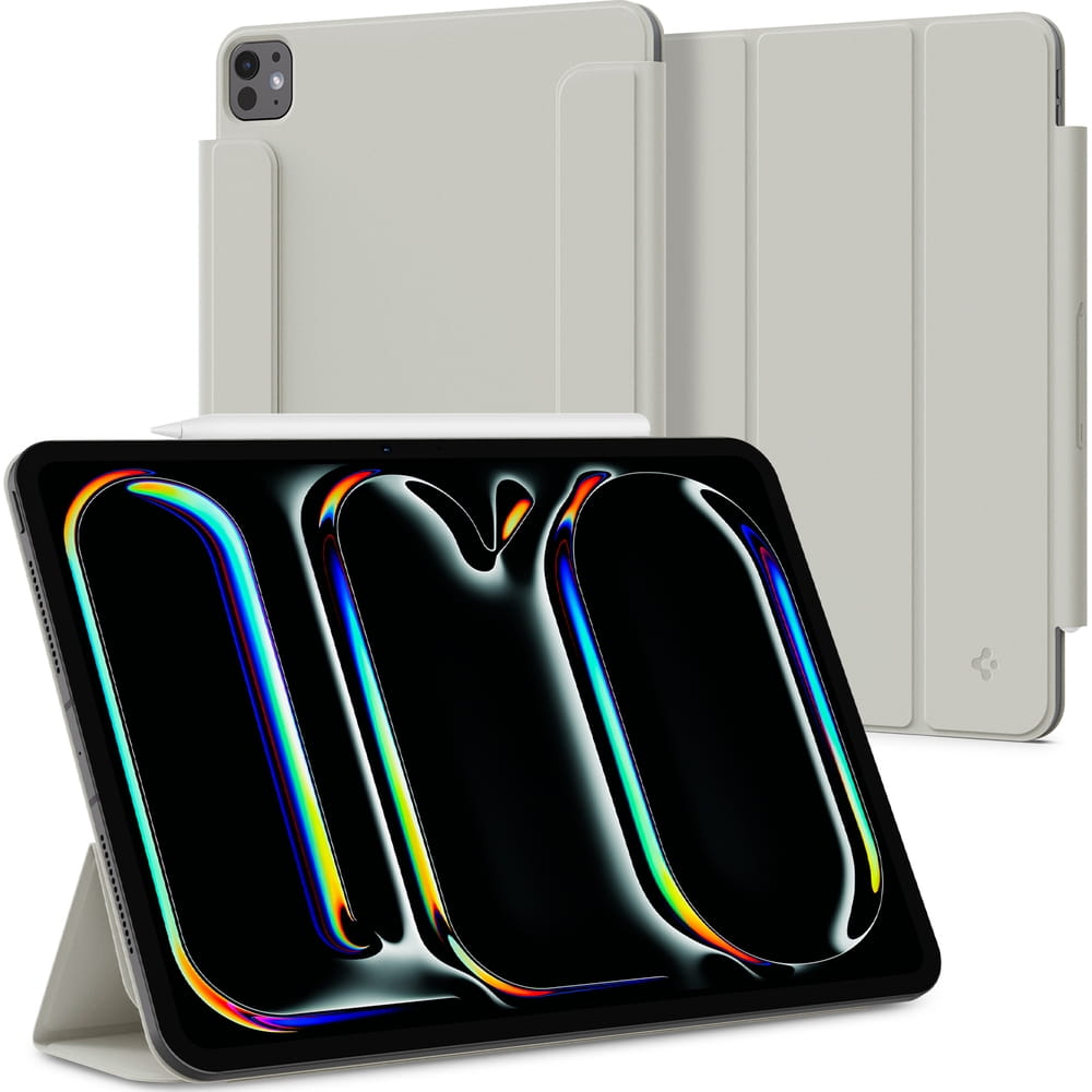 Husa tableta Spigen Air Skin Folio OneTap pentru iPad Pro 13" 7 gen. 2024 Gri