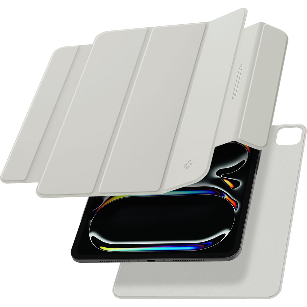 Husa tableta Spigen Air Skin Folio OneTap pentru iPad Pro 13" 7 gen. 2024 Gri