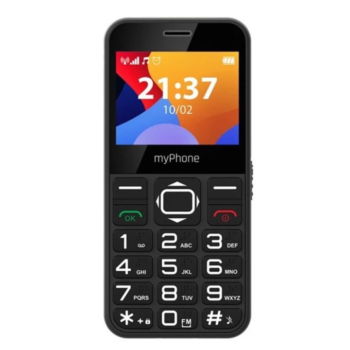 Telefon mobil myPhone Halo 3, Ecran IPS 2.31", Camera 0.3 MP, Single Sim, 2G Negru