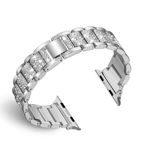 Curea metalica, lucioasa, pentru Apple Watch Ultra/SE/4/3/8/7/6/5/2/1, Fin, usor, Display 42/44/45/49 mm, confortabil, durabil, usor de redimensionat, Argintiu