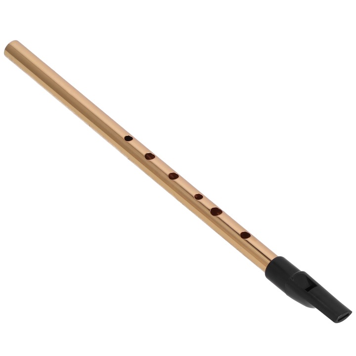 Flaut irlandez AMRINUGL, 6 gauri, metalic, aurie, 30.5cm