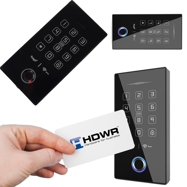 Sistem de control al accesului SecureEntry-AC200, control acces compact, identificare prin card RFID, parola, amprenta, sistem cu incuietoare electromagnetica, acces la incaperi, sistem de acces pentru firme, birouri, cladiri, control usi de la distanta