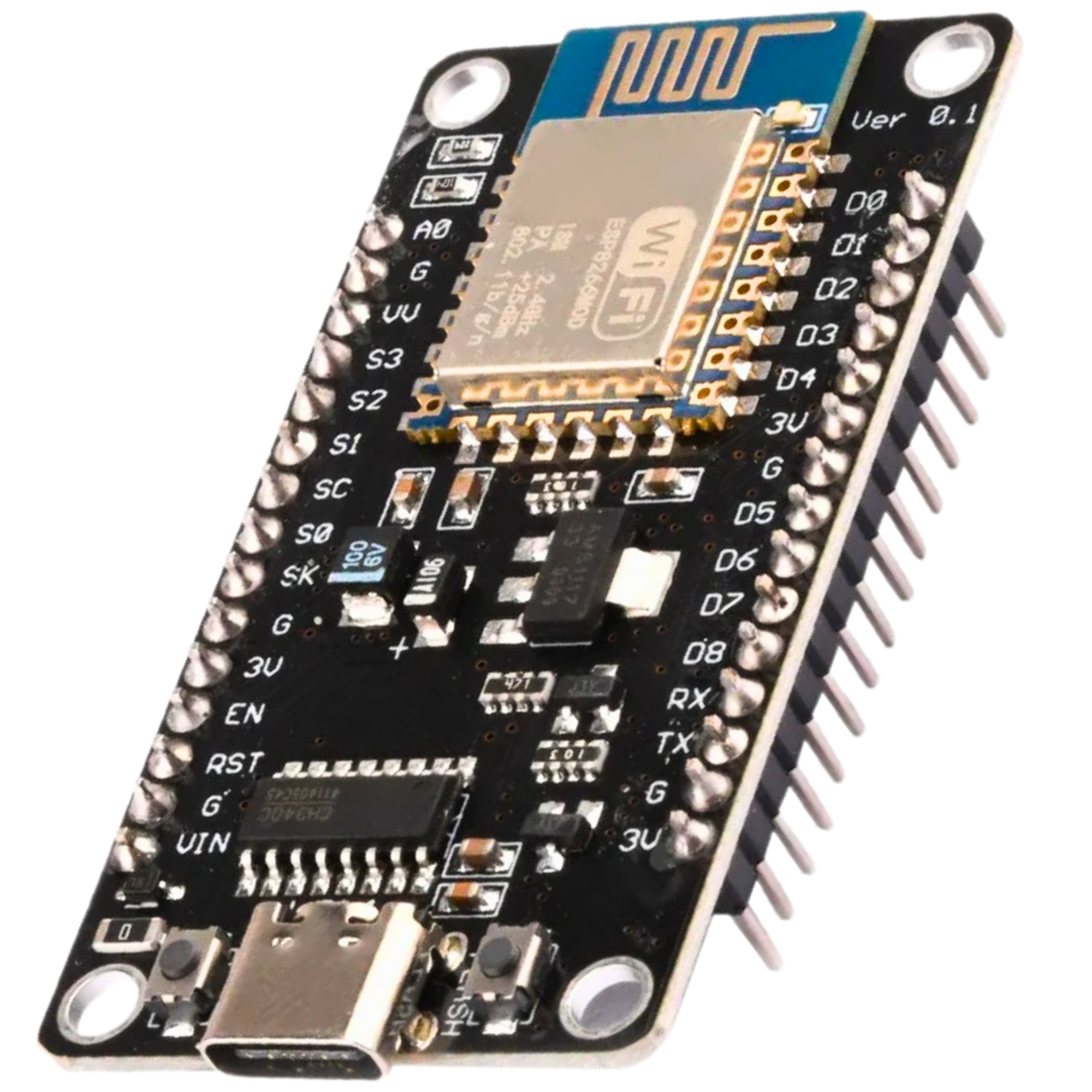 Modul ESP8266 WiFi + USB-C 30PIN NodeMCU V3 Arduino, CH340, suport ...
