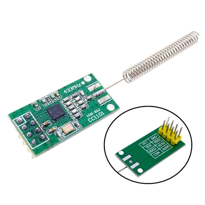 Modul wireless 433MHz CC1101 receptie si transmisie de date