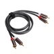 2 db RCA kábelkészlet, Jormftte, 1m