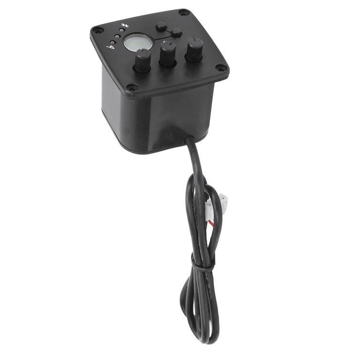 Pickup egalizator chitara Jormftte, 2 benzi, tuner LCD, piezoelectric, alimentare 9V