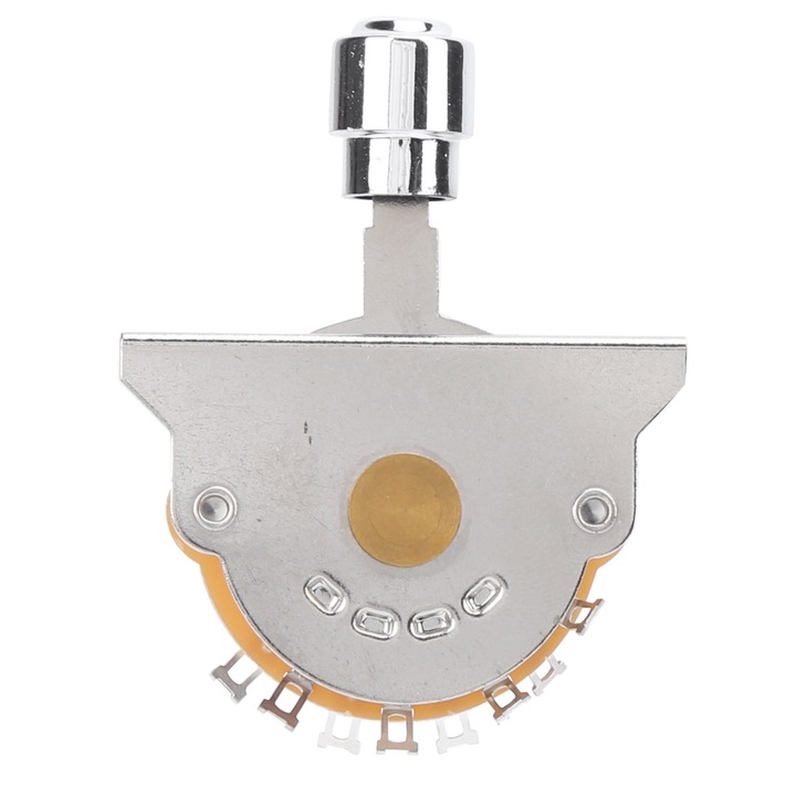 3 állású hangszedőválasztó, Jormftte, fém, retro stílus, fehér