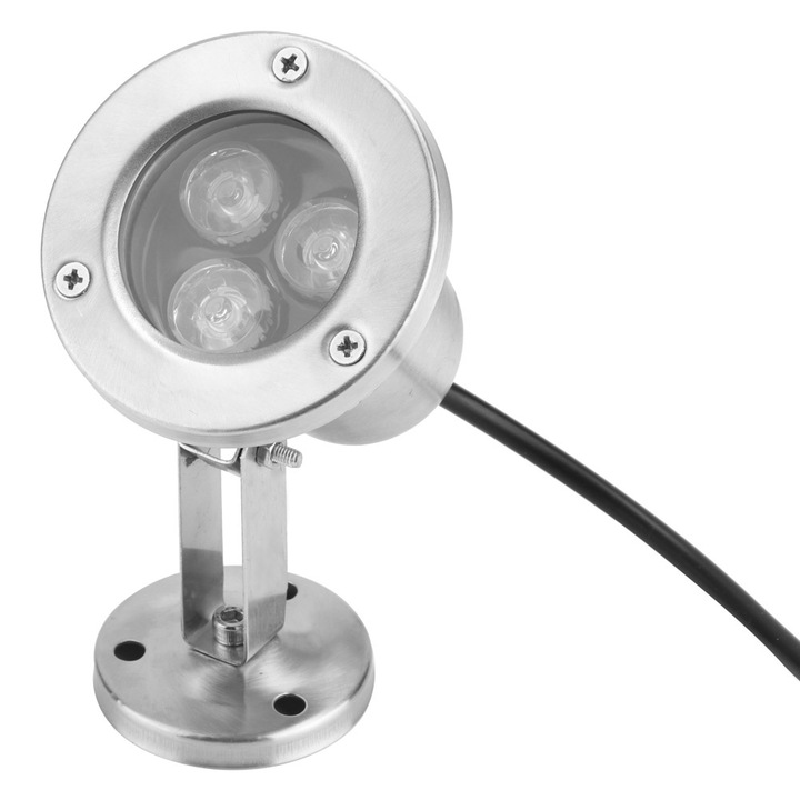 Jormftte víz alatti lámpa, 6W, sárga, rozsdamentes acél, IP68 vízálló