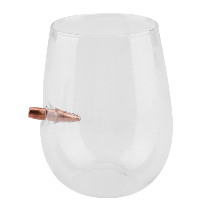 1 darab golyó alakú üvegcsésze, whisky poharak, vörösboros poharak otthoni, bár, buli bögre (ovális)