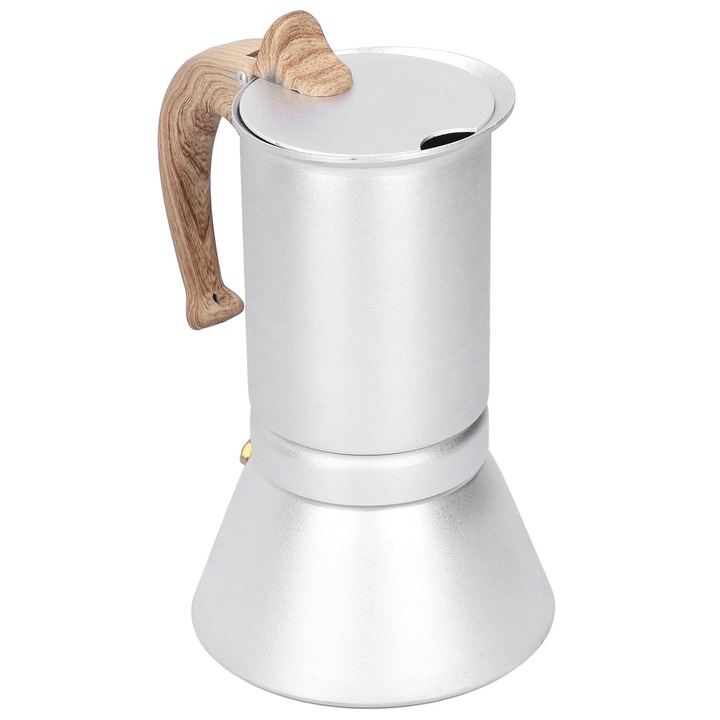Кафемашина, 300 мл, голям капацитет, дървени, алуминиеви и неръждаеми стоманени дръжки