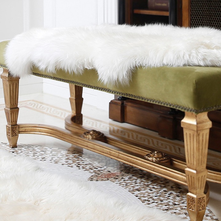 Puha akril takaró, 100x100cm, fehér, szett