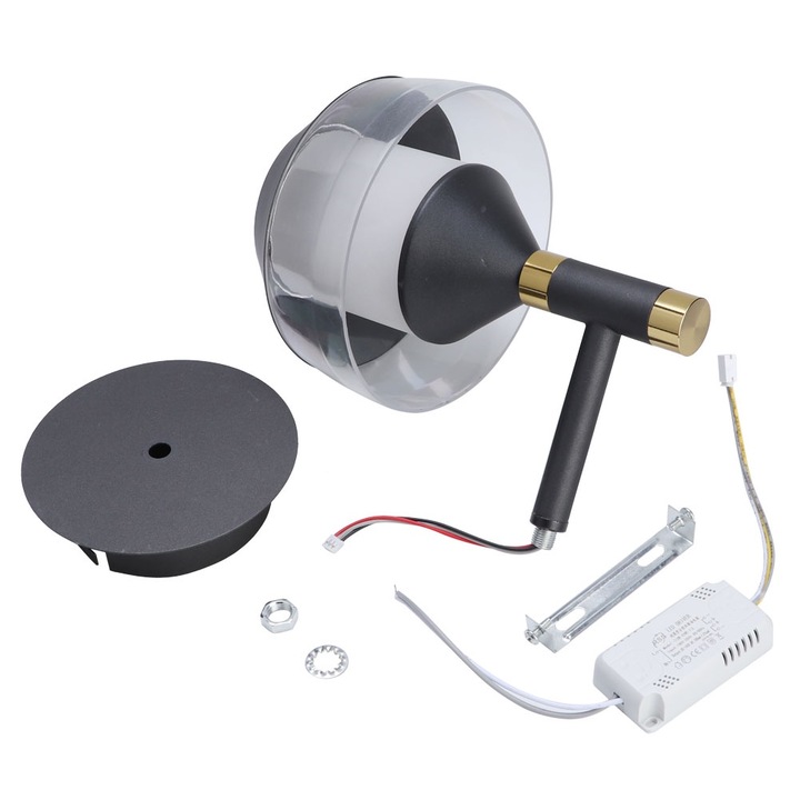 Jormftte LED fali lámpa, 15W, 3000-6000K, PVC, 9-11,5cm, fali rögzítés