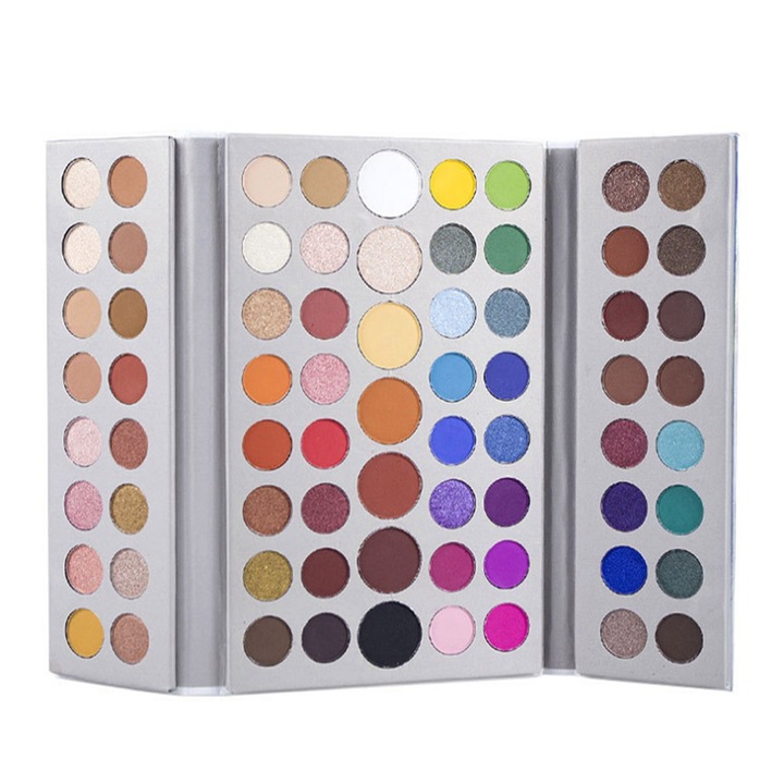 Szemhéjfesték paletta 71 színben, vízálló, csillámos és matt, készlet