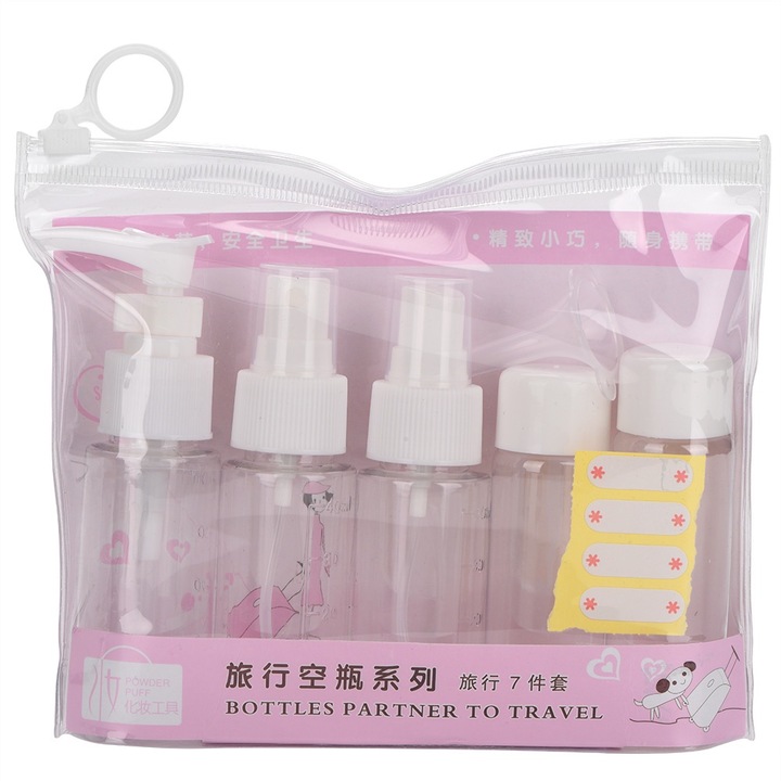 Újrafelhasználható spray-adagoló folyadékokhoz, fehér, 100ml, 2db-os készlet