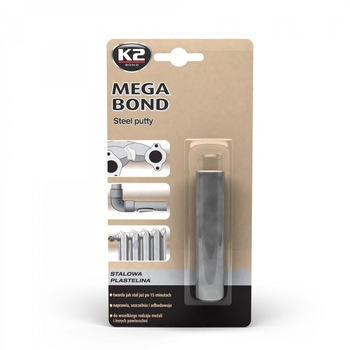 Chit metalic componente tip plastelina MEGA BOND K2 60g Chit metalic componente tip plastelina MEGA BOND K2 60g