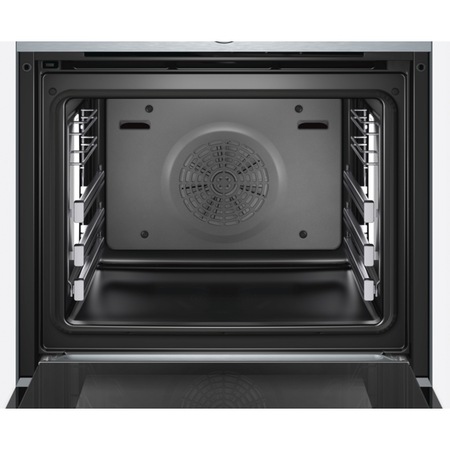 Cuptor incorporabil Bosch HSG636XS6, Electric, Multifunctional, 71 l, Autocuratare pirolitica, Functie Abur, Home Connect, Convectie 4D, Touch control, Display TFT, Clasa A+, Inox