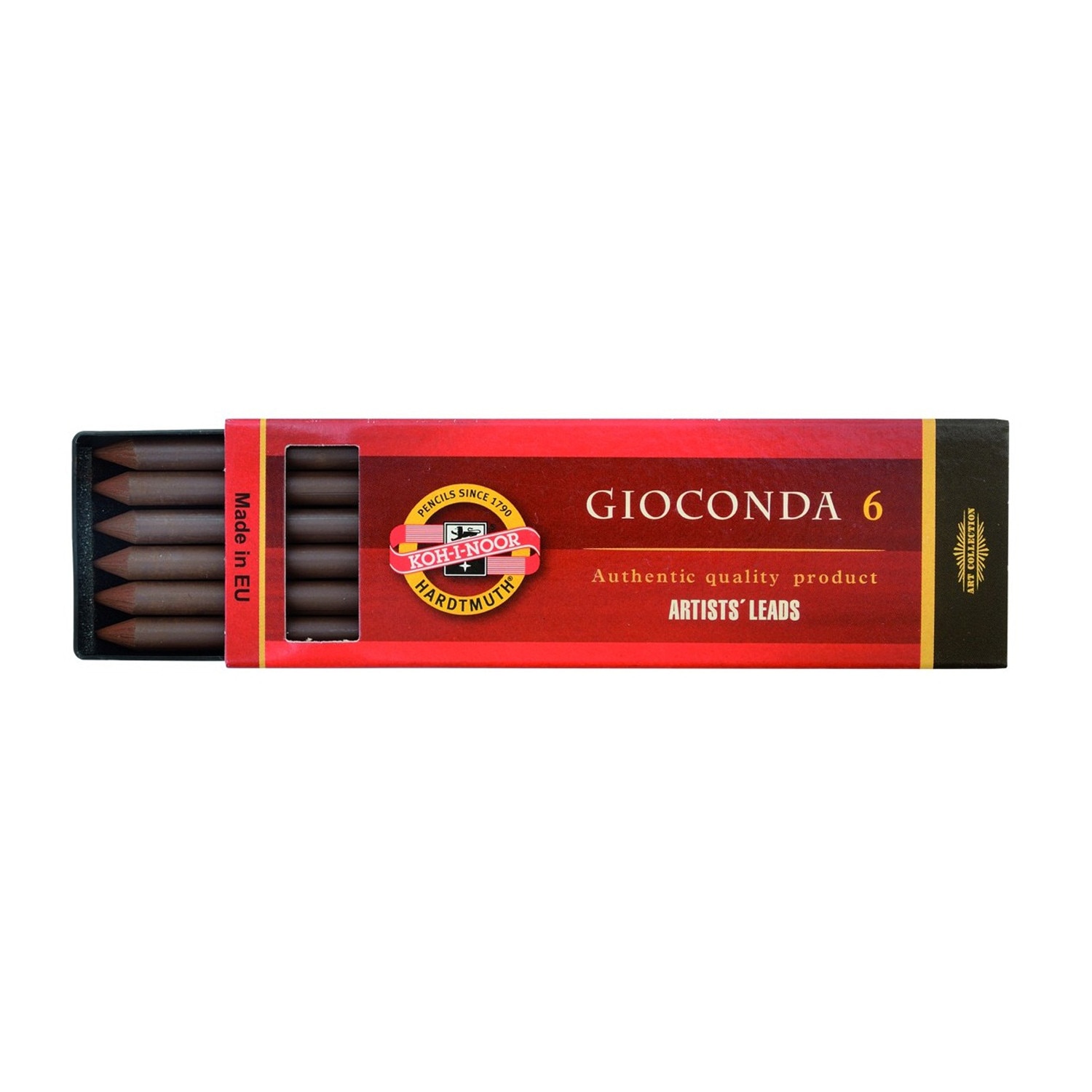 Set creta Gioconda pentru artisti 5.6mm sepia maron deschis K4377
