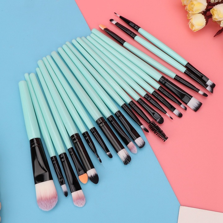 Jormftte 20 darabos sminkecset készlet, multifunkcionális, alapozóhoz és szemhéjfestékhez, többszínű, professzionális és személyes használatra