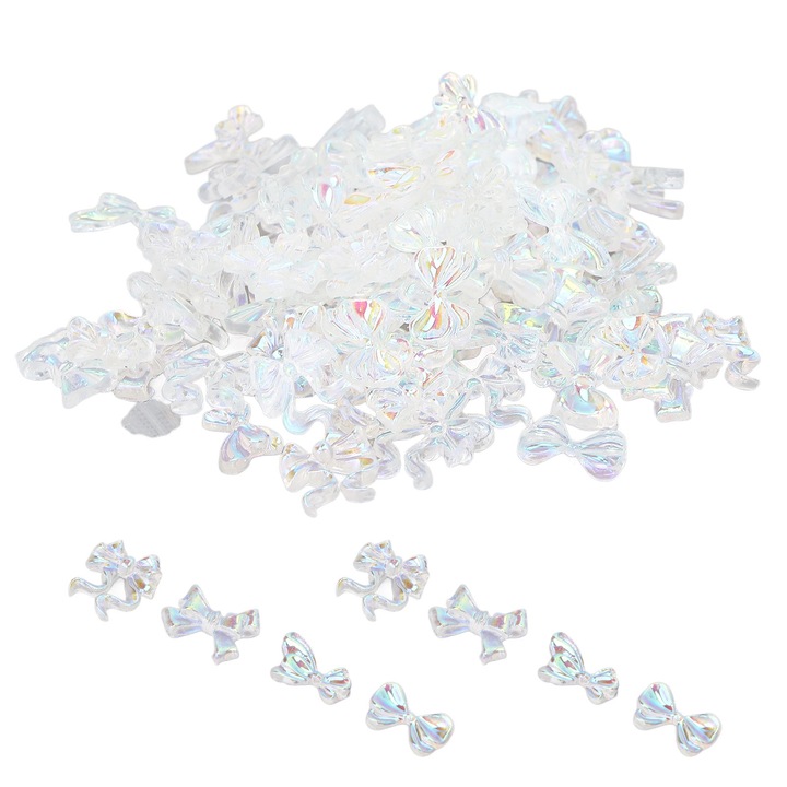 Decoratiuni pentru unghii, BGHYHYHI, rasina, 3D, forme fundita, multicolor