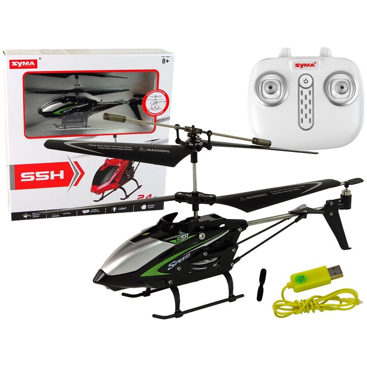 SYMA S5H távirányítós helikopter, fekete