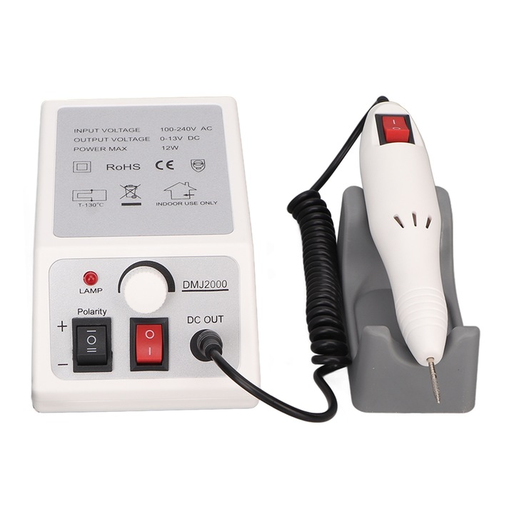 Körömreszelő gép kivehető talppal, 6 fej, Mmgoqqt, 100-240V, EU Plug