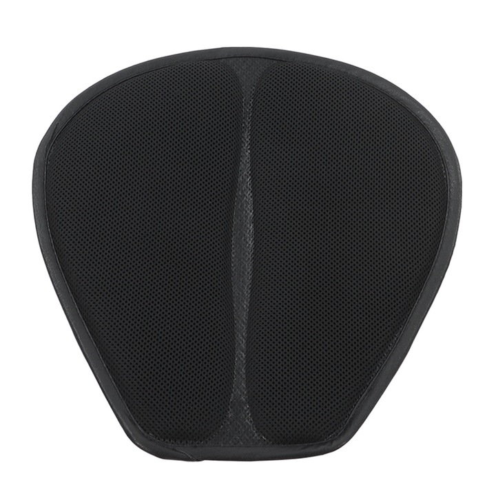 Bizaical motoros üléspárna, fekete, 37x35x2cm, ergonomikus kialakítás, háló és PVC anyag