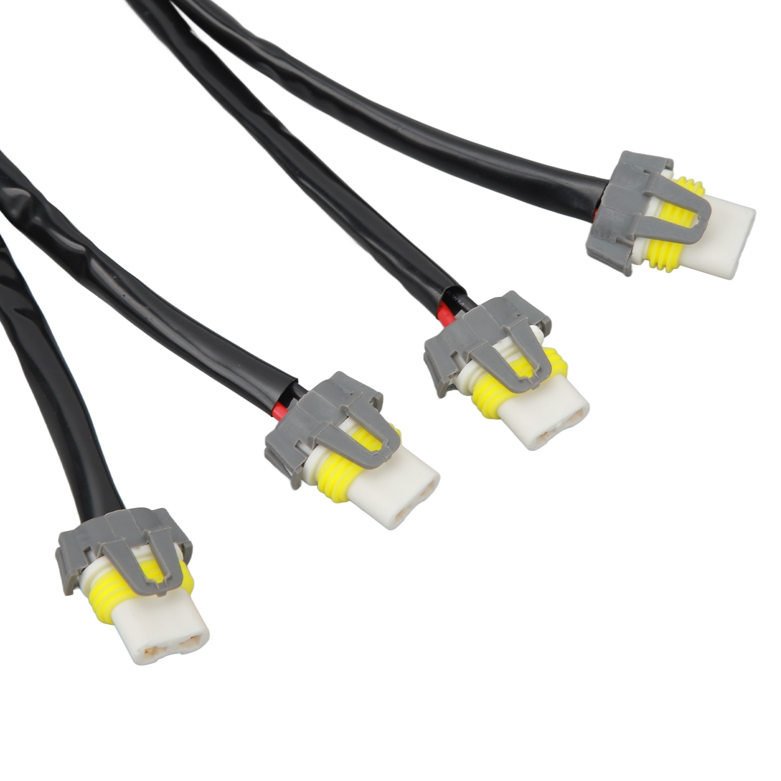 Adaptateur Câble Phare 9005/9006 Vers H8/H9/H11 - Lot De 4 Pour Voiture, Camion, SUV - Installation Facile