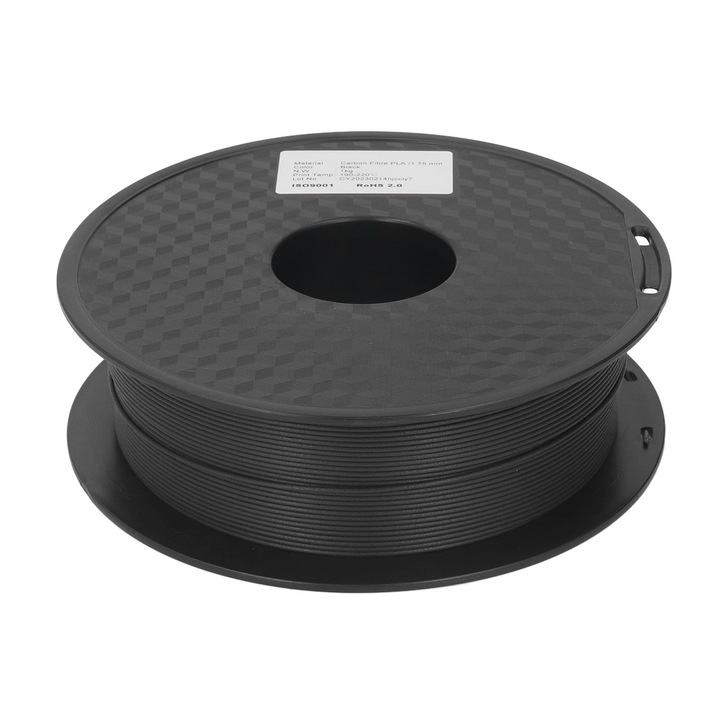 Filament 3D PLA Carbon Fiber 1.75mm, Enforose, 190-220C, 30-90mm/s, 1 set