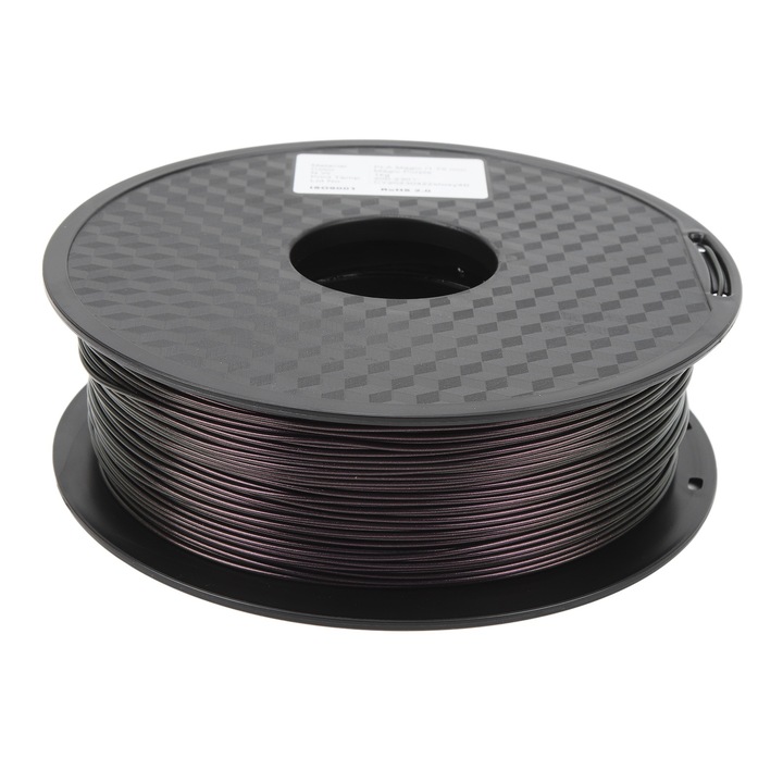 Filament 3D Enforose 1.75mm PLA Violet, 75mm diametru, lungime mare, transparenta ridicata