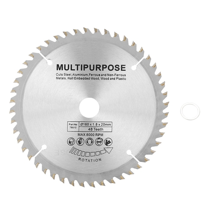 48T dinti carbura cimentata TCT carbura ferastrau circular lame de taiat masina unealta accesorii alezaj