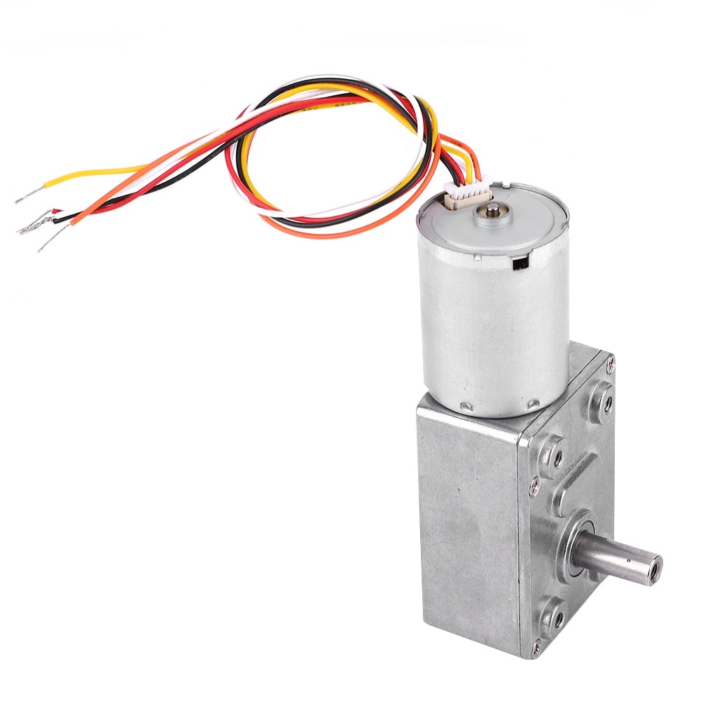 Fara Motor Motor cu vierme fara perii DC 12/24V, Motor cu reductor de reducere a ...