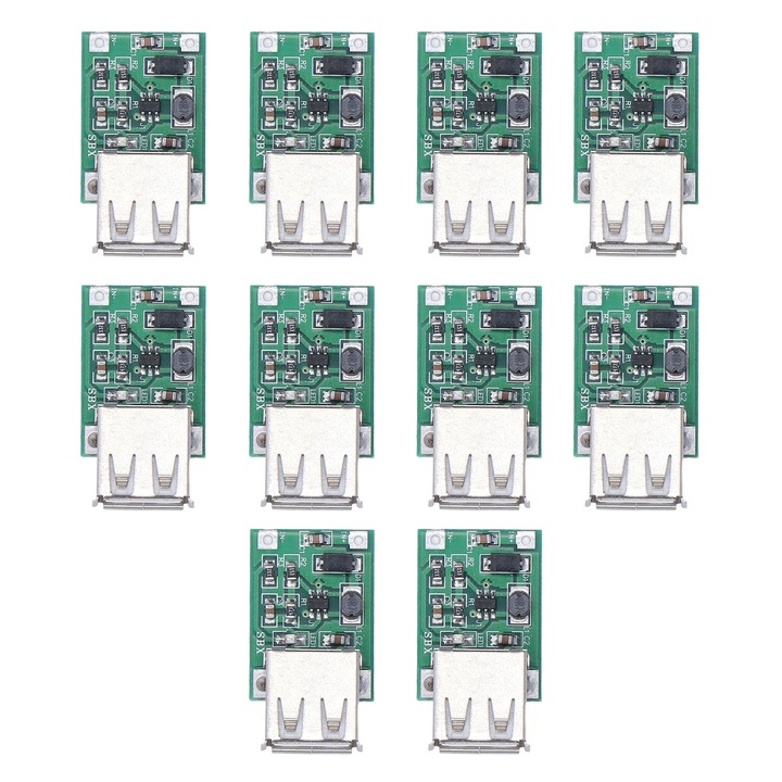 Modul de amplificare DC la DC, Enforose, set 10 buc, 0.9V-5V la 5V, 600mA